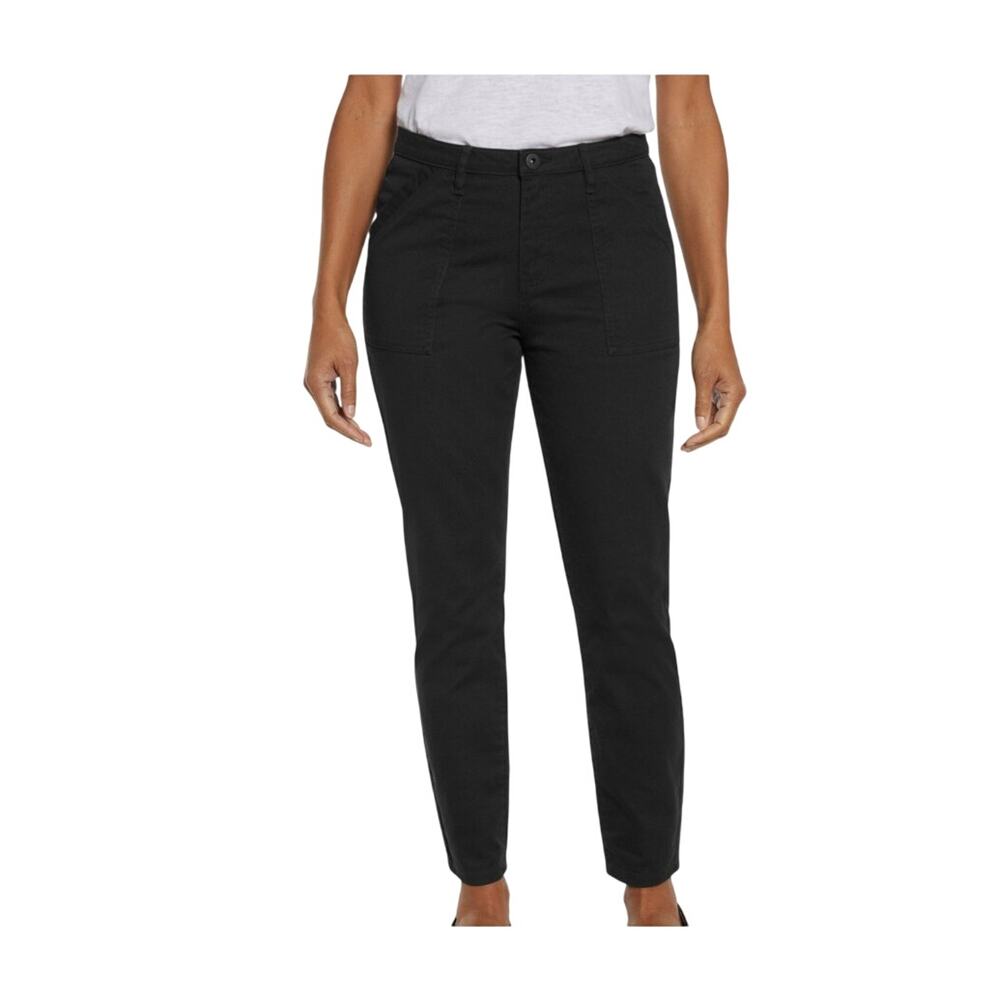 Banana Republic Womens Dark Navy High-Rise Twill Patch Pockets Pants Size 12